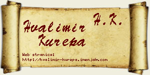 Hvalimir Kurepa vizit kartica